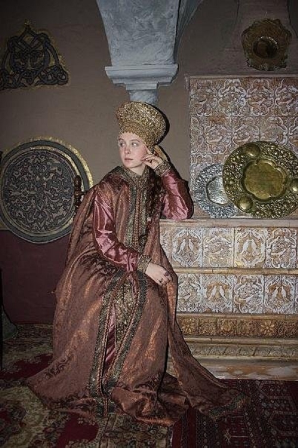 Актриса Ольга Кавалай-Аксёнова в роли царевны Татьяны Михайловны. Кадр из фильма "Раскол"