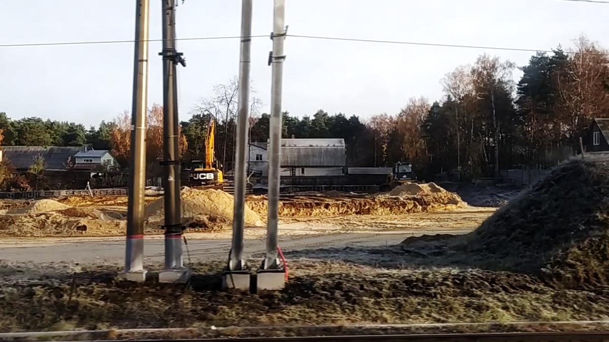 Строительство разворотного круга на ул. Леволинейная в пос. Быково 30 октября, кадр из видео автора
