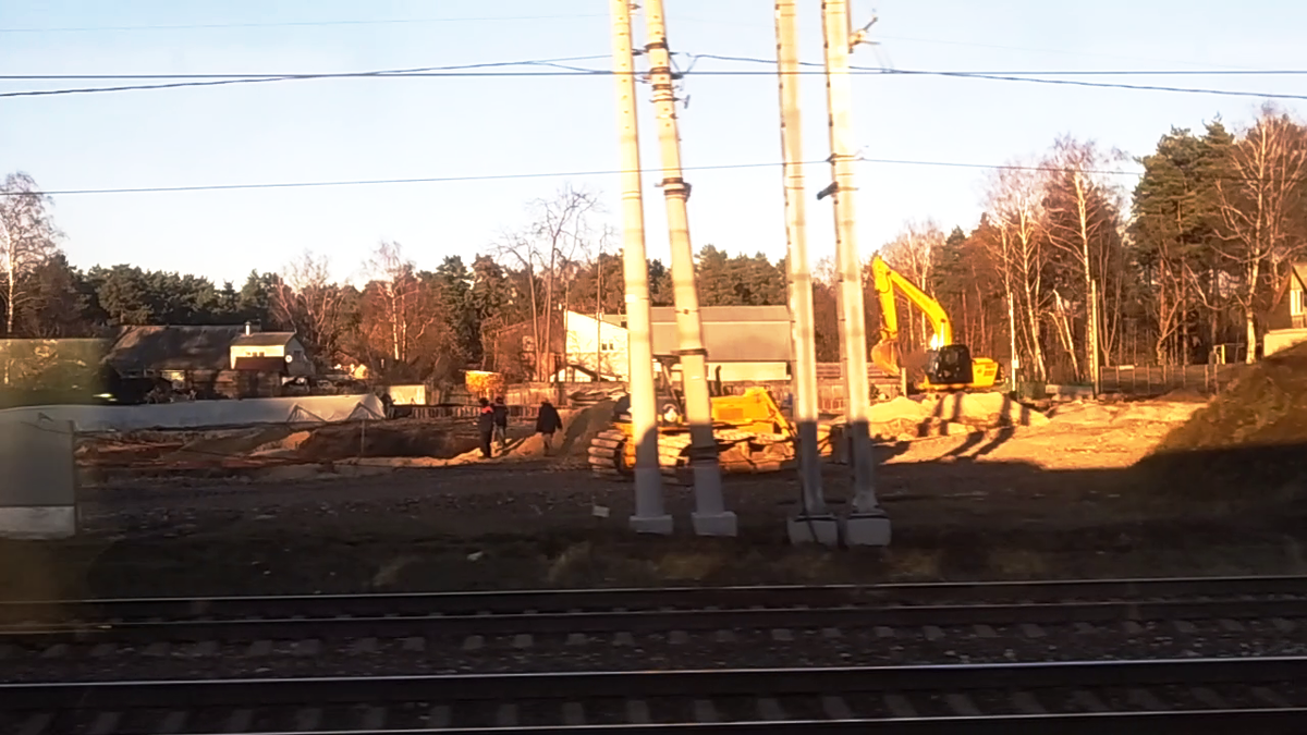 Строительство разворотного круга на ул. Леволинейная в пос. Быково 2 ноября, кадр из видео автора
