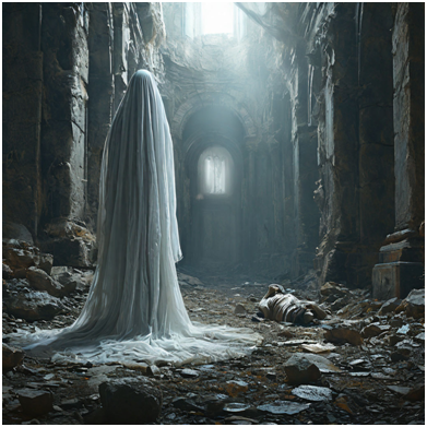 Сгенерировано ИИ- явление Призрака.