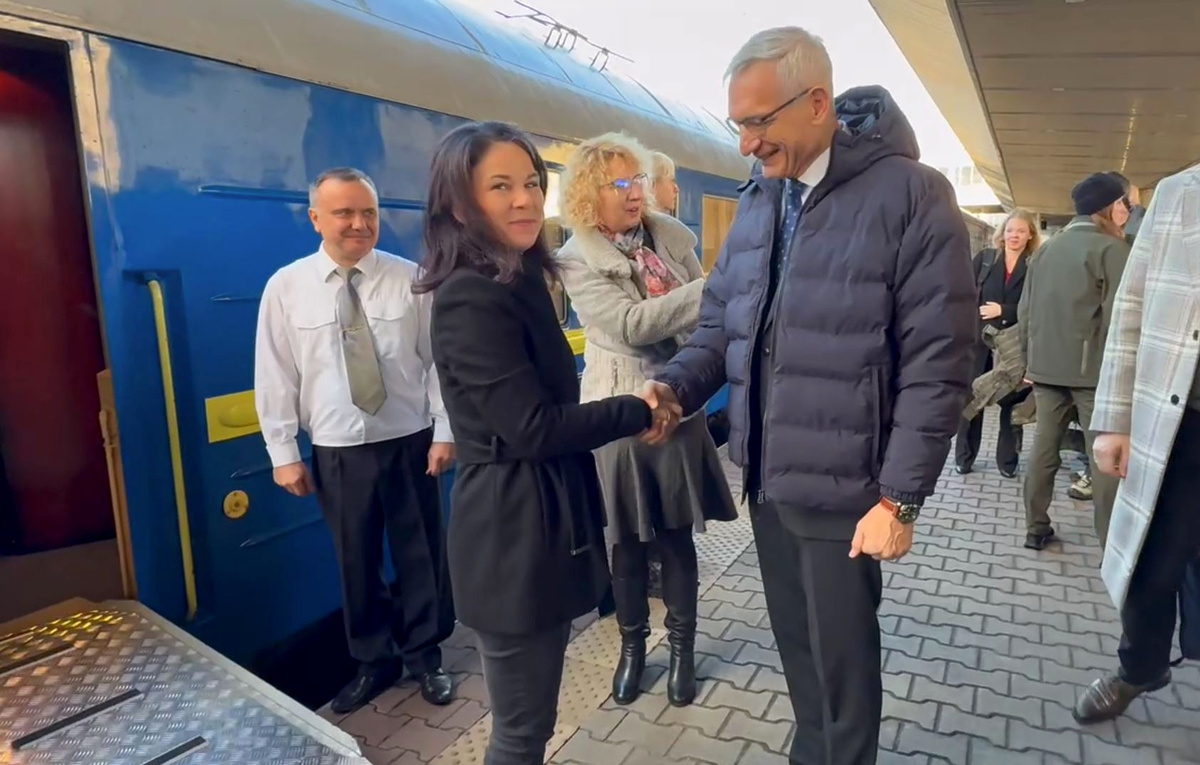    Глава МИД ФРГ Анналена Бербок  Jörg Blank/picture alliance via Getty Images