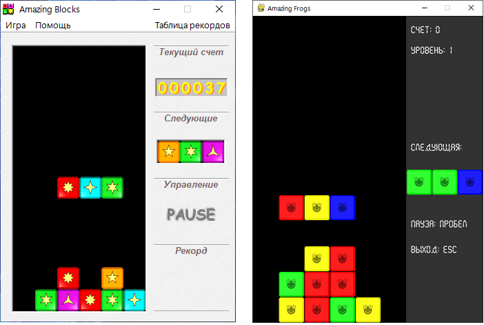    Amazing Blocks и Amazing Frogs