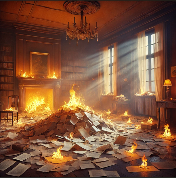 Пожар, в котором вполне могли сгореть рукописи Хемингуэя