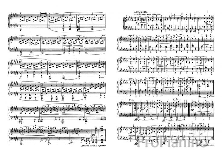 Ноты Лунной сонаты; источник фото: https://pin.it/2Gm8vEse0