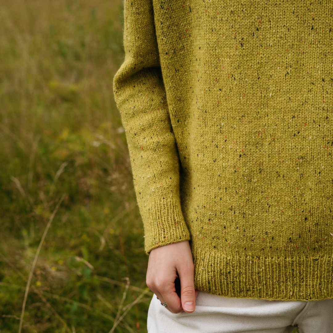 джемпер по описанию Сенсей из твида 