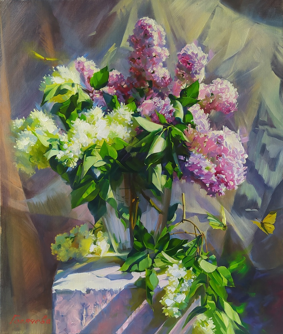 Оказывается, я не показывала фотографии этой работы поэтапно. Надо исправить ситуацию - вдруг кому пригодится)