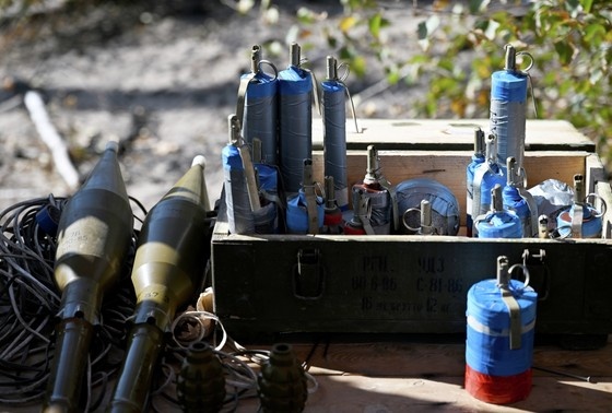    Взрывные устройства, изготовленные инженерами центра БПЛА