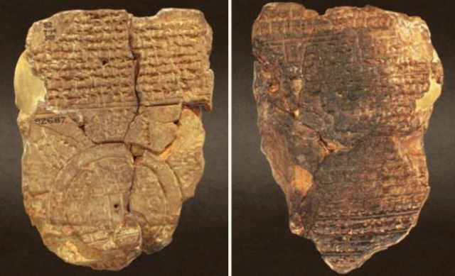 Вавилонская карта мира — Imago Mundi от SketchFab, 3D-рендеринг. (© Британский музей/SketchFab/CC BY-NC-SA 4.0)