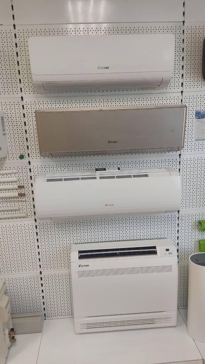 стенд кондиционеров в одной из климатических компаний