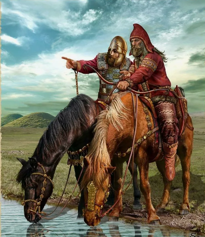 Воон за тем холмом вражину видел!