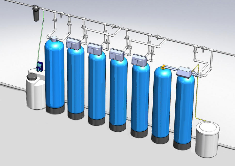 Пример установки системы водоподготовки для частного дома