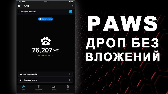 Телеграм приложение PAWS