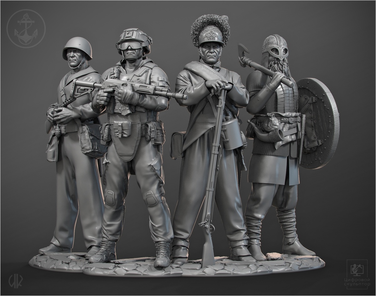 "Морпехи разных времён".