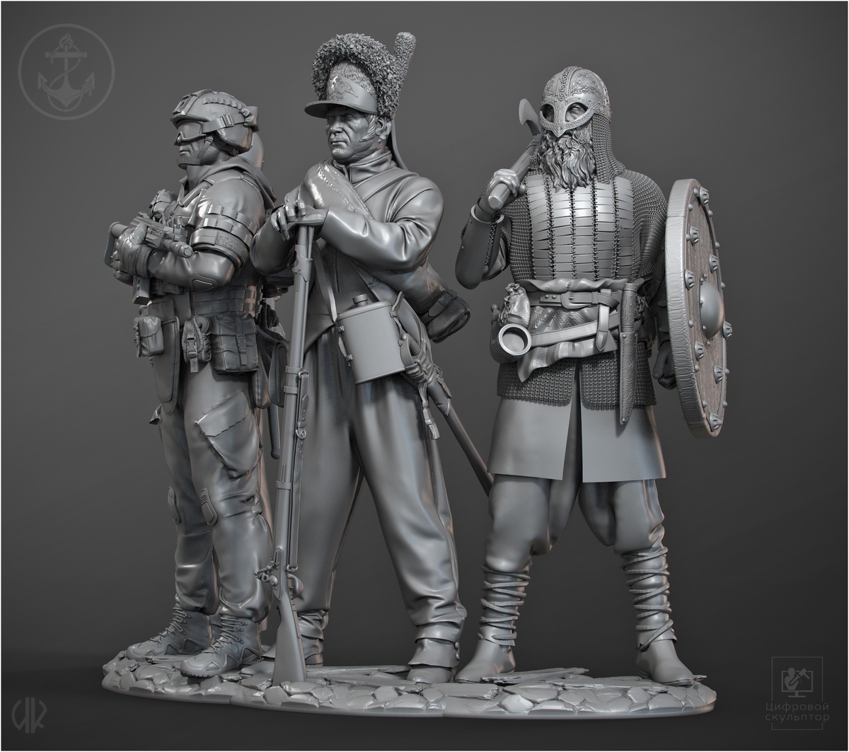 "Морпехи разных времён".