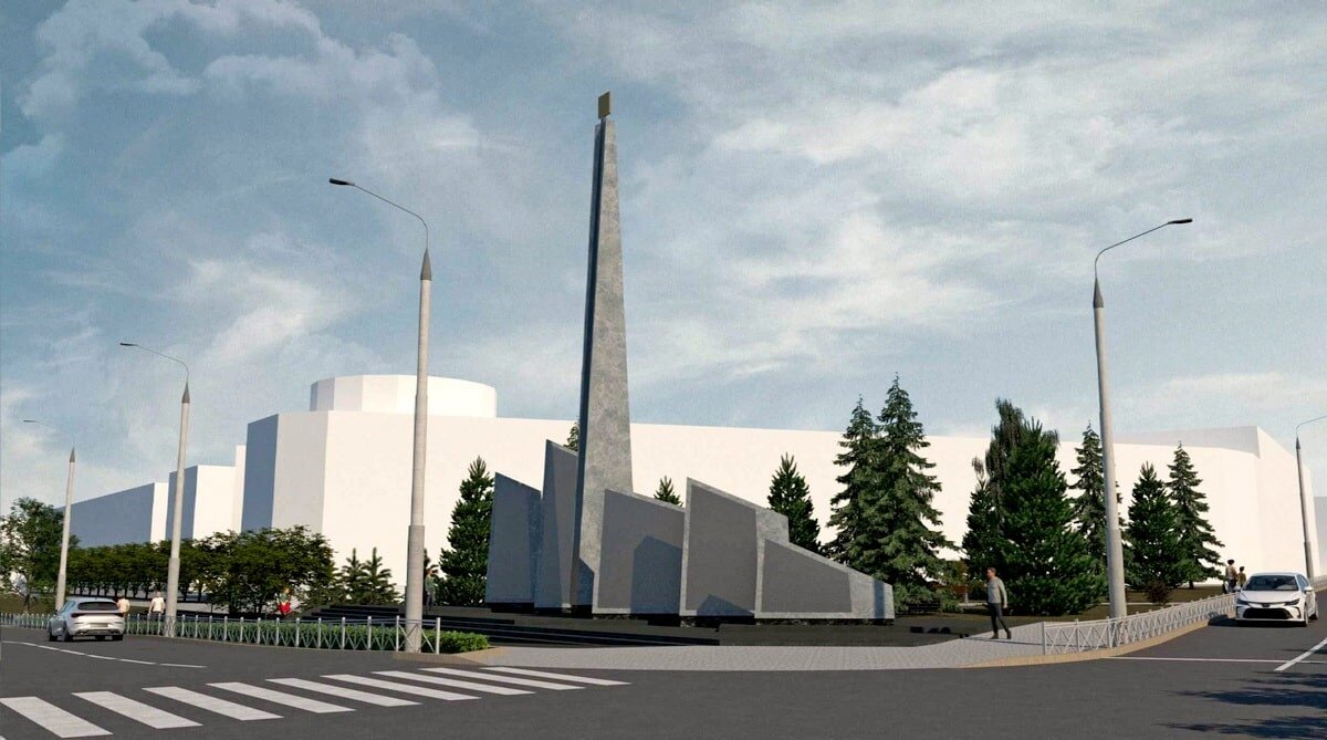 Предполагаемая стела Трудовой доблести во Владимире.