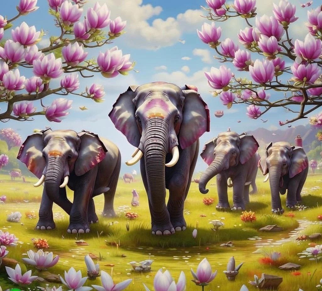 Слоны в сказочной стране