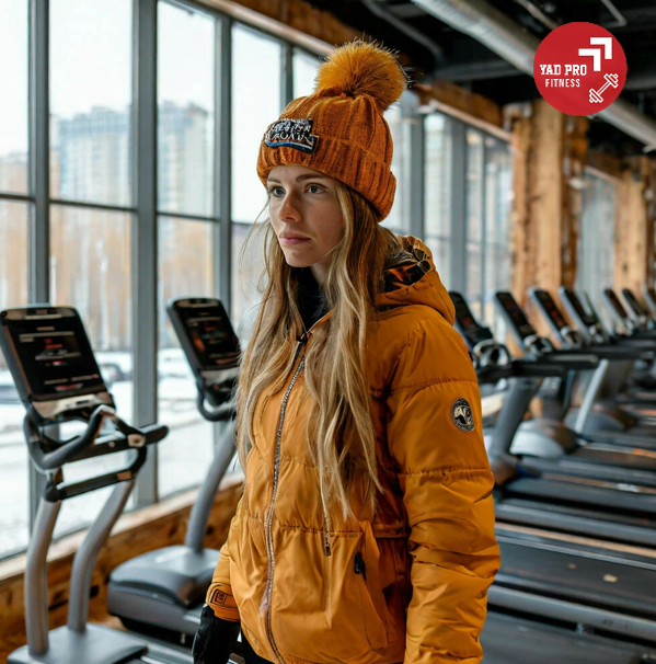 в спорт зале 