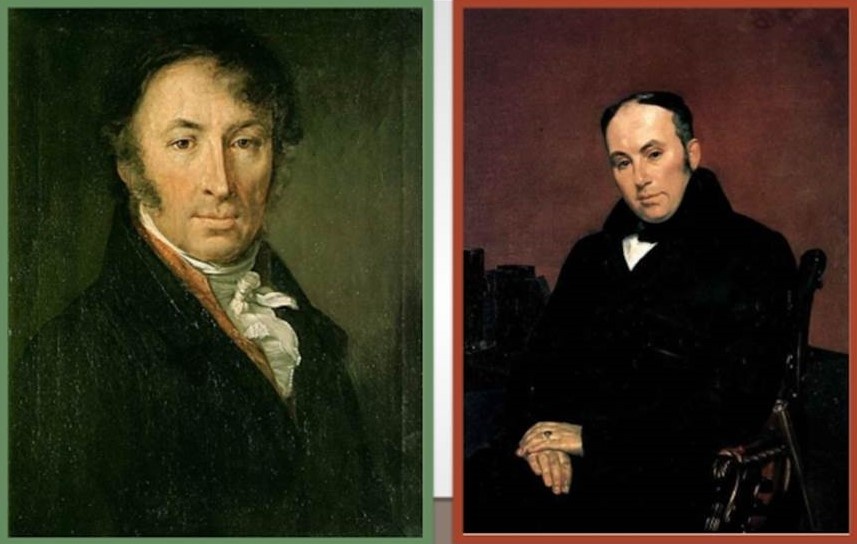 Самые, пожалуй, узнаваемые портреты Н.М.Карамзина и В.А.Жуковского