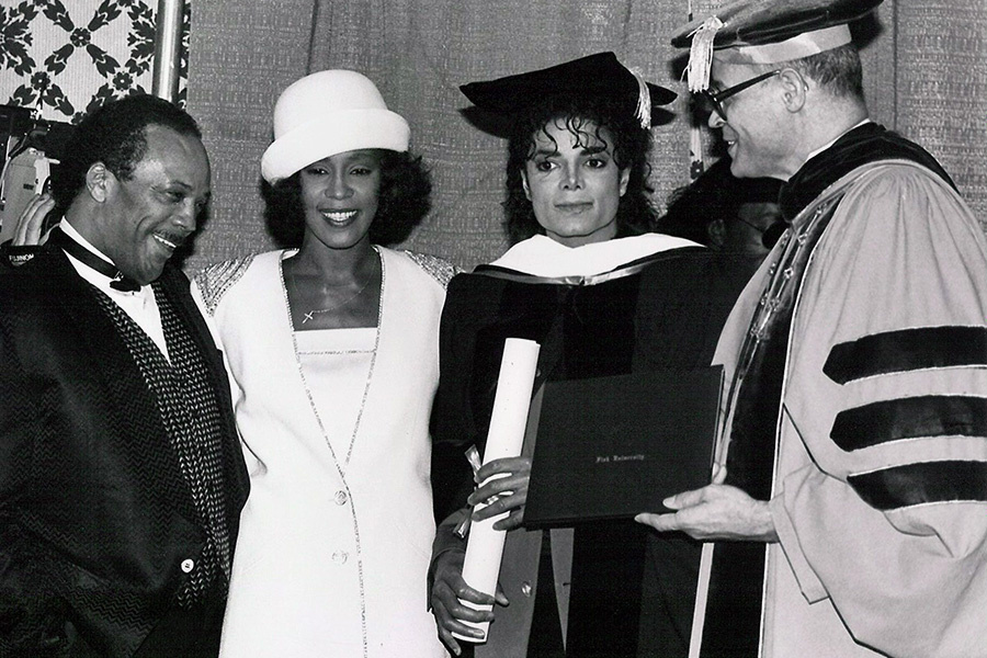 Куинси Джонс, Уитни Хьюстон и Майкл Джексон