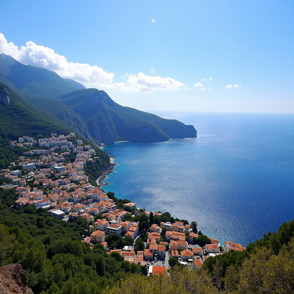 Очень хорошо передана дымка атмосферы. Но картинка не реальная! Эта бухта в такую погоду должна быть полна яхт и корабликов, штук 20-30 как минимум!