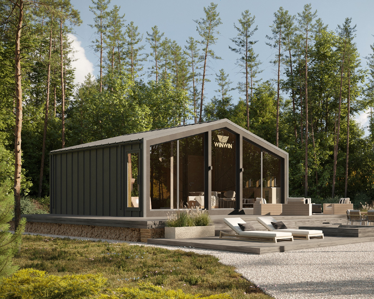 Предлагаемые цвета фасада:  черный и белый.