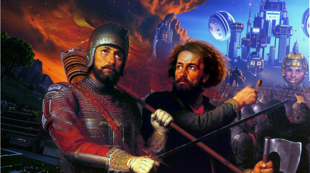 Сбер Kandinsky: Минин и Пожарский в будущем 