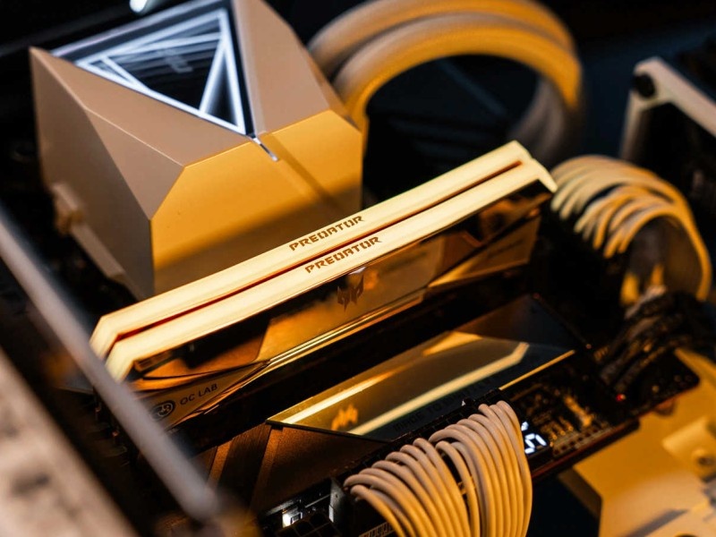    Acer представила золотую и очень быструю DDR5-память для ПК