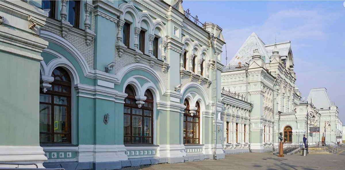 Прекрасное здание Рижского вокзала