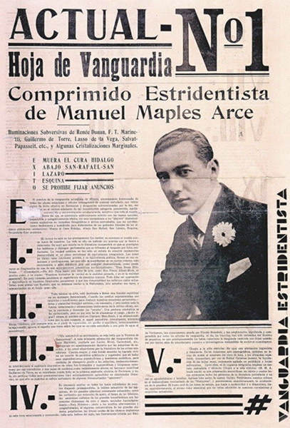 Сейчас. №1. Листок авангардного стридентистского движения, издаваемый Мануэлем Маплесом Арсом