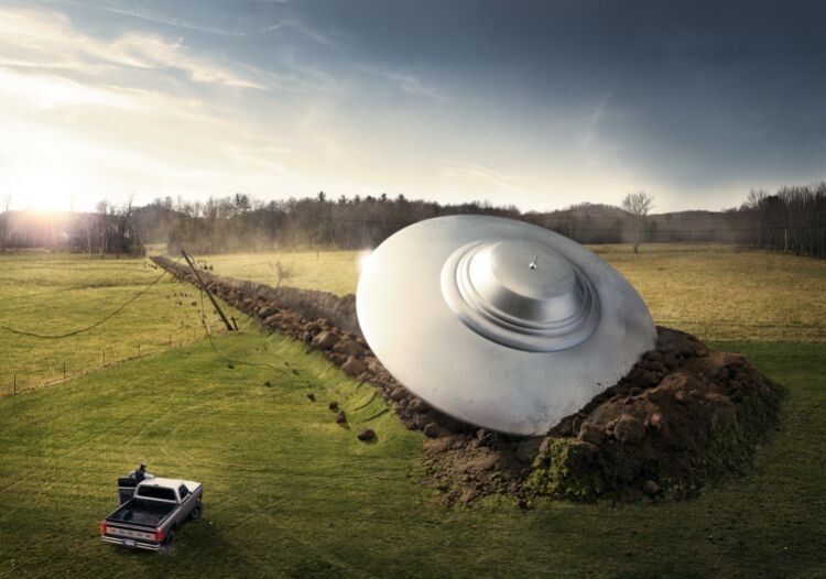 Приземление НЛО 