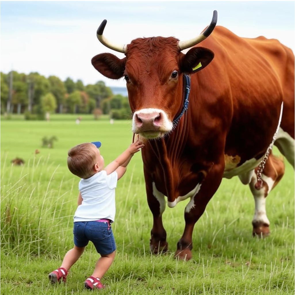  Изображение создано нейросетью Kandinsky , правообладатель ПАО Сбербанк©
такой видит корову ИИ