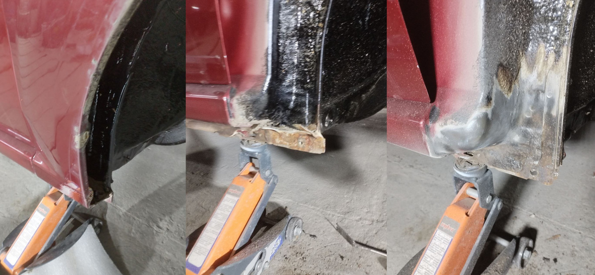 Удаляем старый битумный антикор, который лишь ускоряет коррозию металла