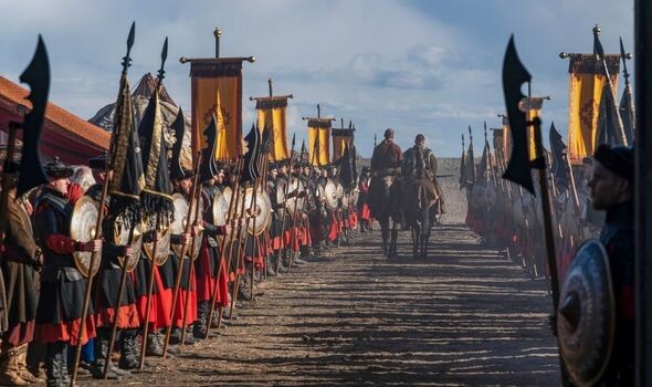 Воины Дира. Кадр из шестого сезона сериала «Викинги» (Vikings, 2019-2020).