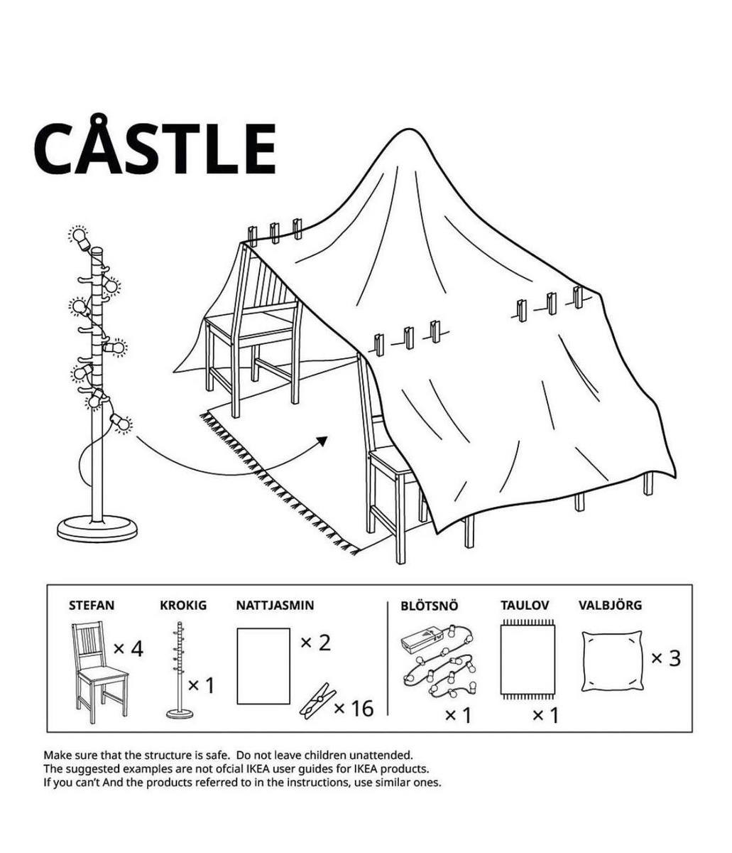 IKEA представила инструкции по сборке уютных шалашей из подручных материалов DAR