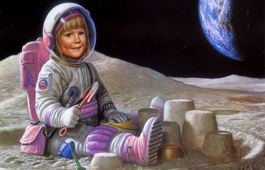 Ребенок космонавт