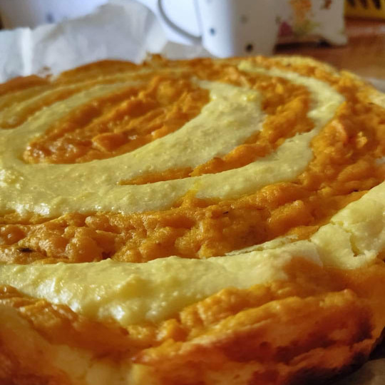 Творожно-тыквенная запеканка