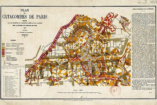 План катакомб 1858 года. Фото с сайта: lhtravel.ru
