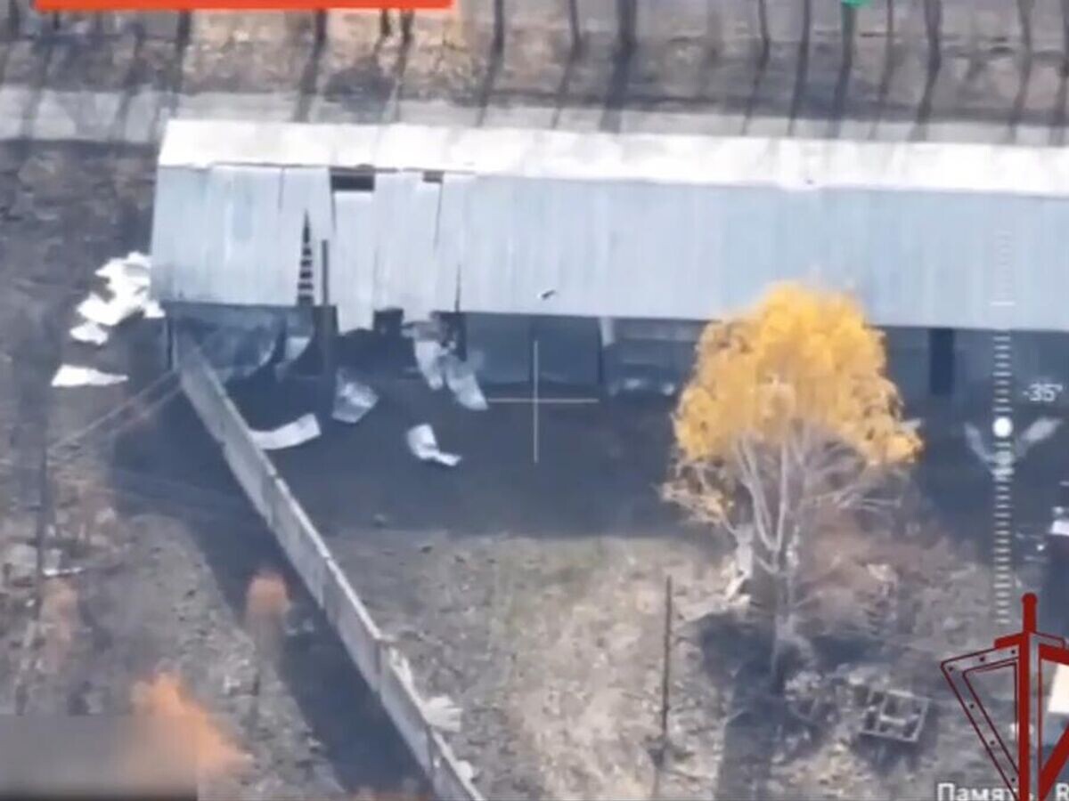    Кадр видео уничтожения диверсионной группы ВСУ в Брянской области© Росгвардия