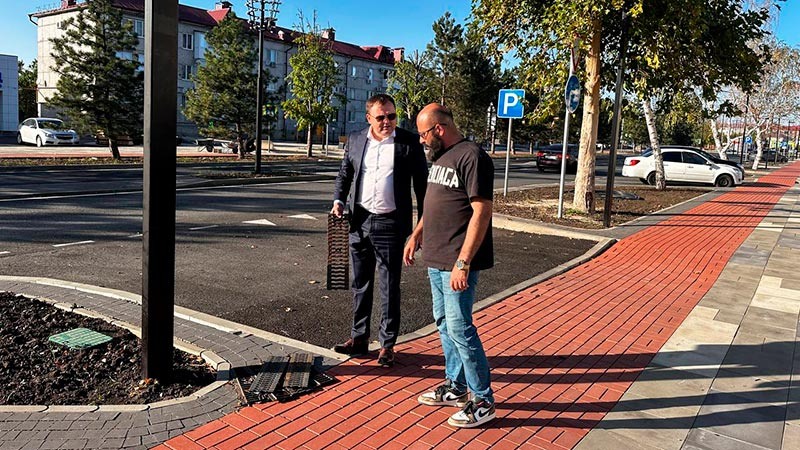    Благоустройство улицы проконтролировал глава города