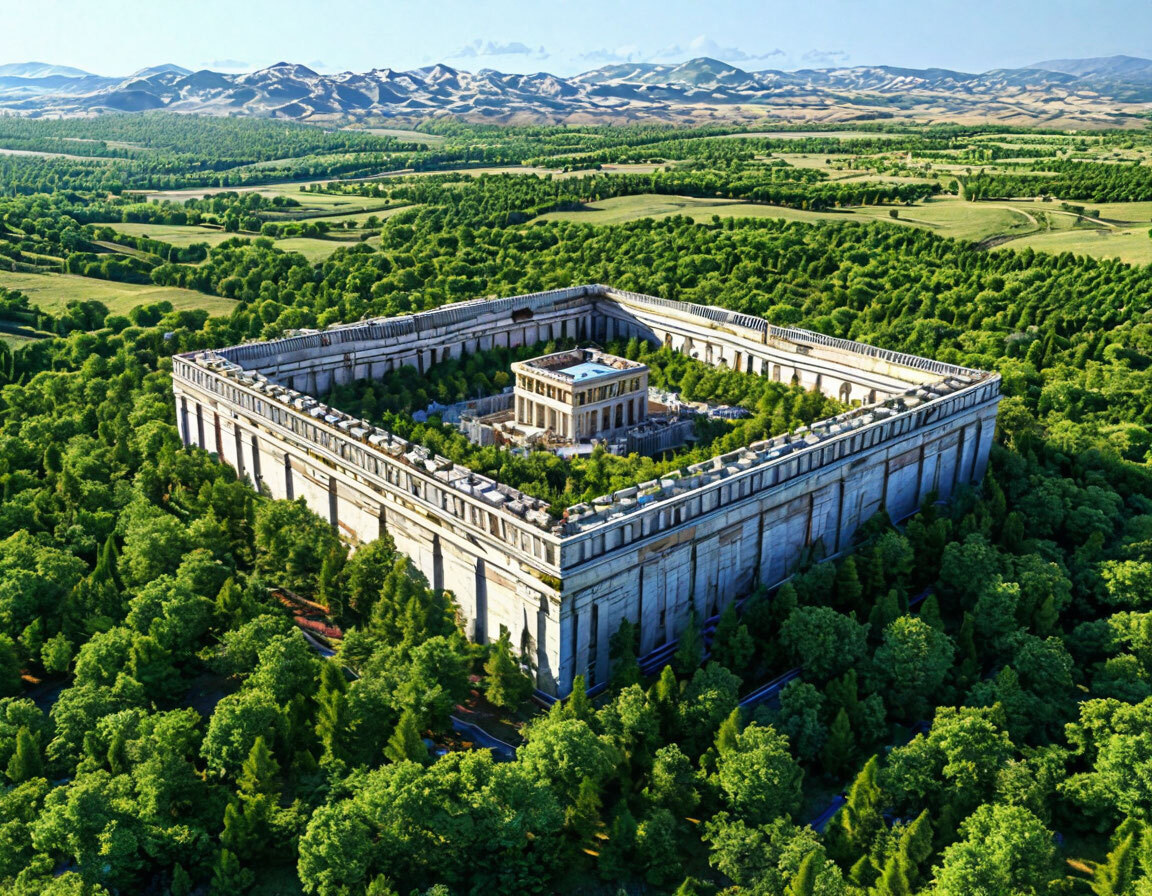 город Троя. Изображение сгенерировано нефросетью