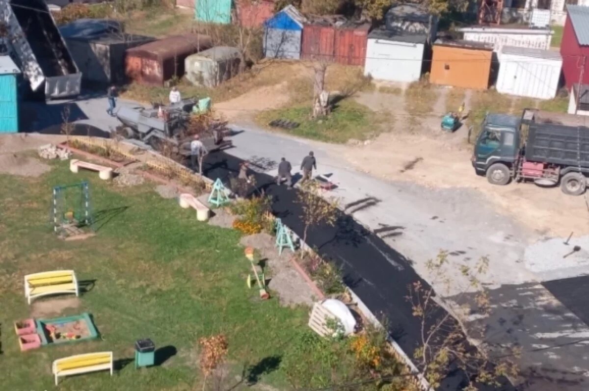    Проект ТОС на острове Русский улучшил дорожную инфраструктуру посёлка