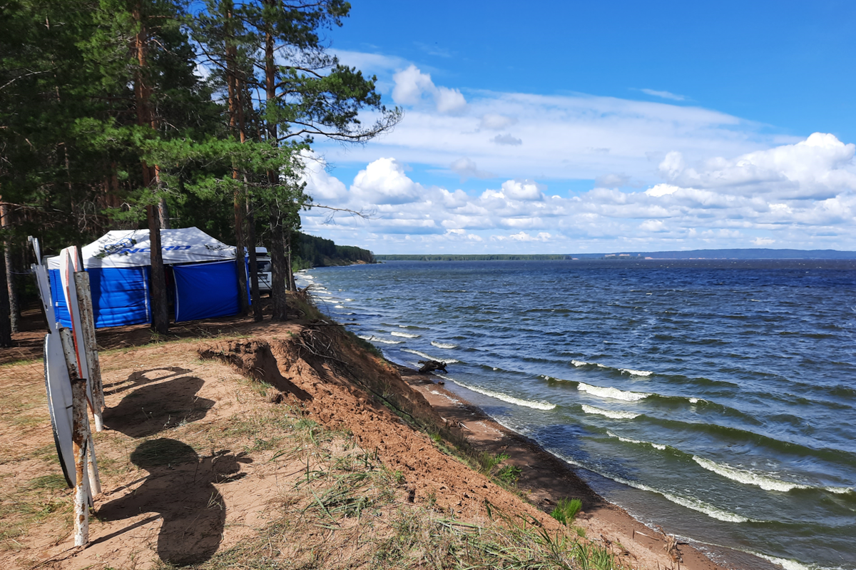 На берегу Воткинское водохранилища 2024 год. Кубок Пермского края ОСА-24. Фото автора
