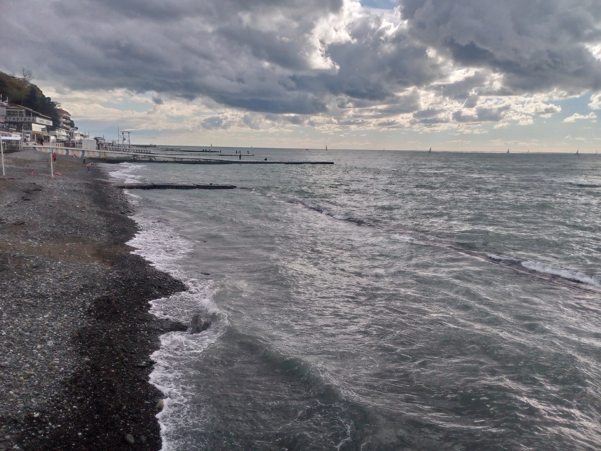 Кто любит такое море? ;) Фото автора