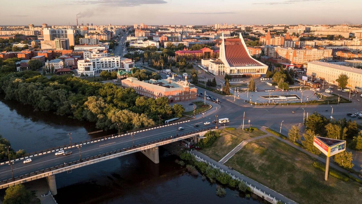 Вид на город Омск