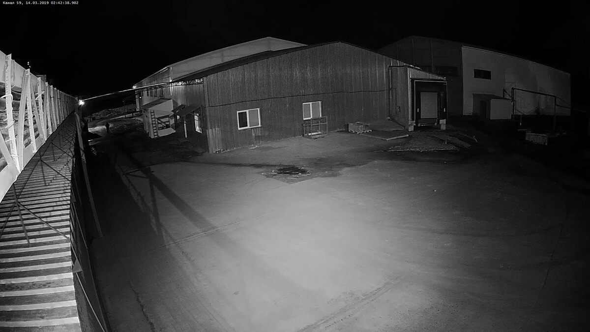 Ночное изображение с камеры Starlight.