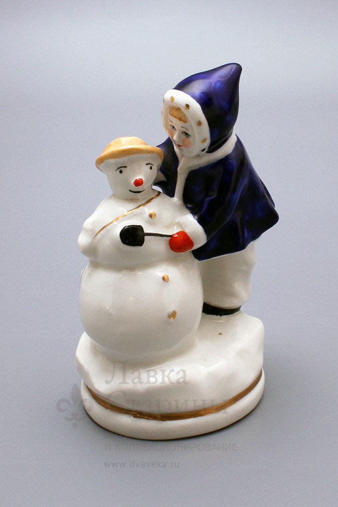 Статуэтка «Снежная баба», скульптор Голембовская С. В. (Болзан), Киевский ЭКХЗ. Фото с нашего сайта dvaveka.ru