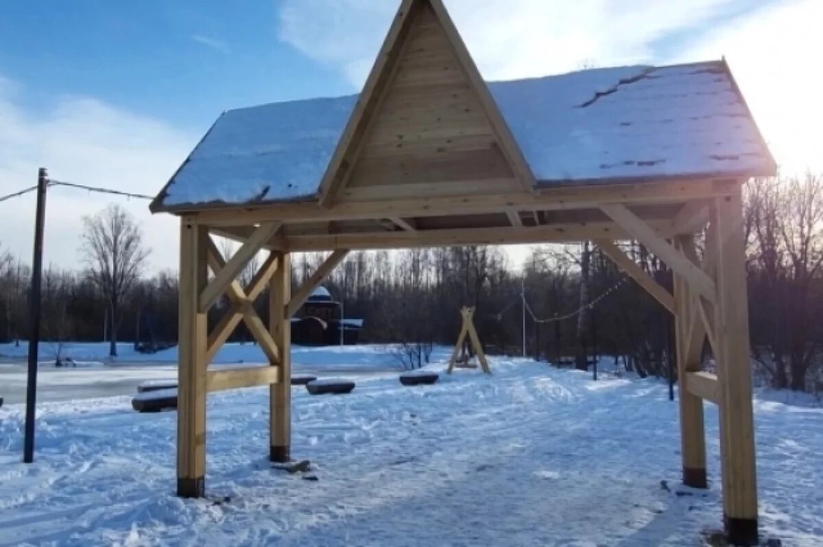    В Милькове на Камчатке благоустроили территорию «Острожная стена» у музея