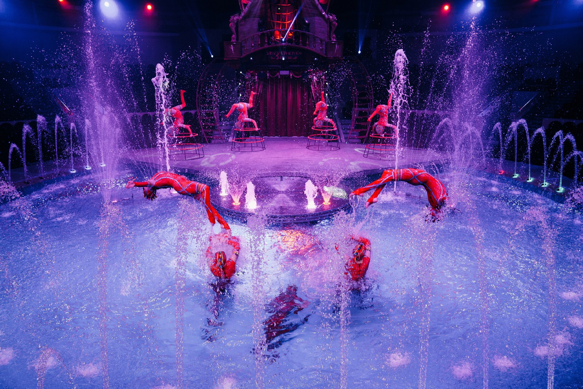 Цирк на воде «Анна и Эльза. Холодное с… Часть 3»