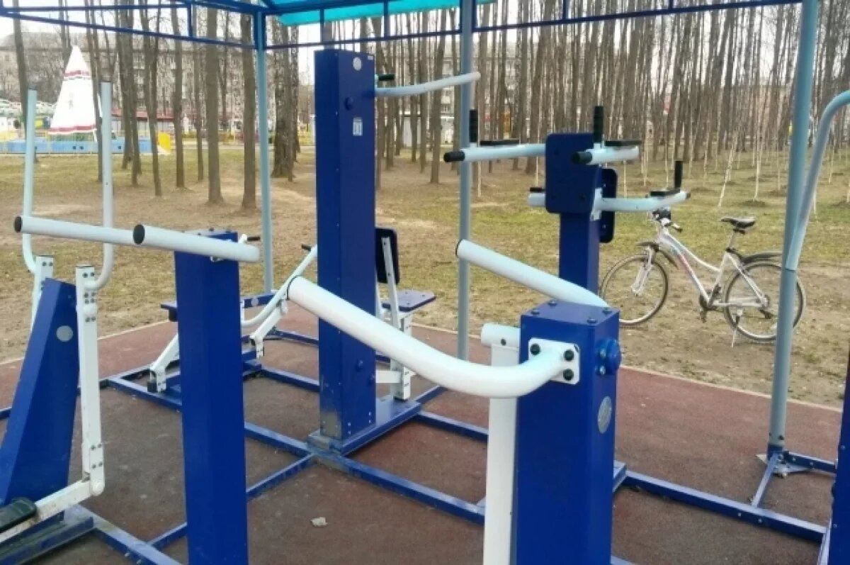    В селе Мужи оборудуют спортивный городок с элементами полосы препятствий