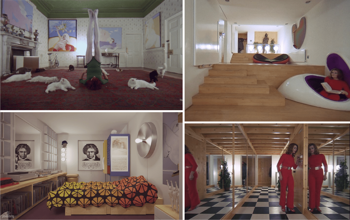 Интерьеры из фильма "Заводной апельсин" Стэнли Кубрика